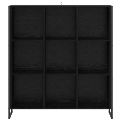 Armadio per Libri Rovere Nero 99.5 x 30 x 108.5 cm