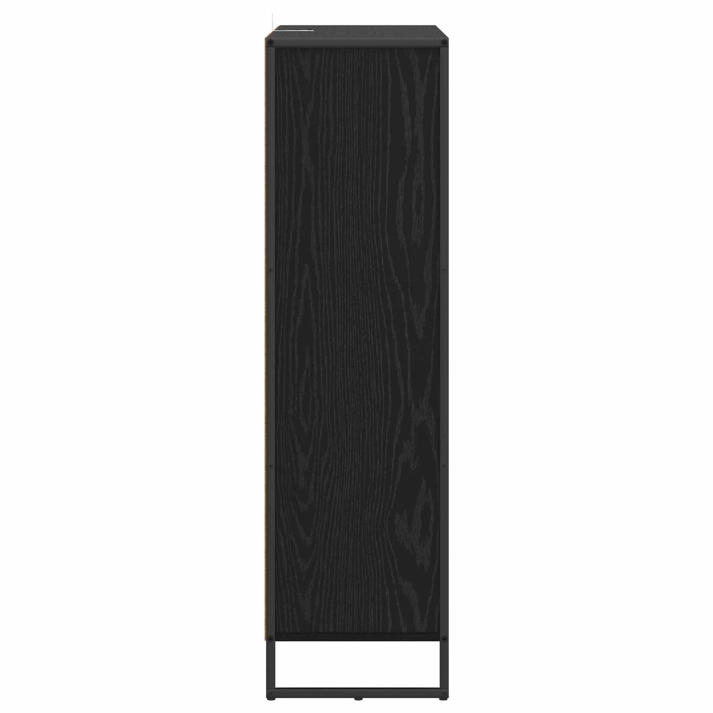Armadio per Libri Rovere Nero 99.5 x 30 x 108.5 cm