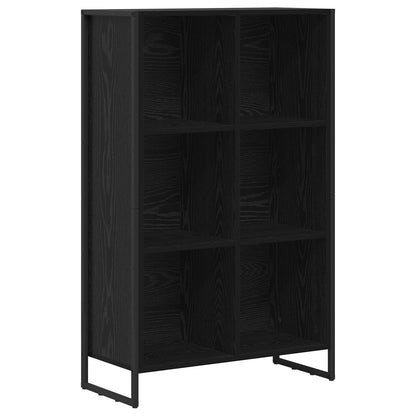 Armadio per Libri Rovere Nero 99.5 x 30 x 108.5 cm