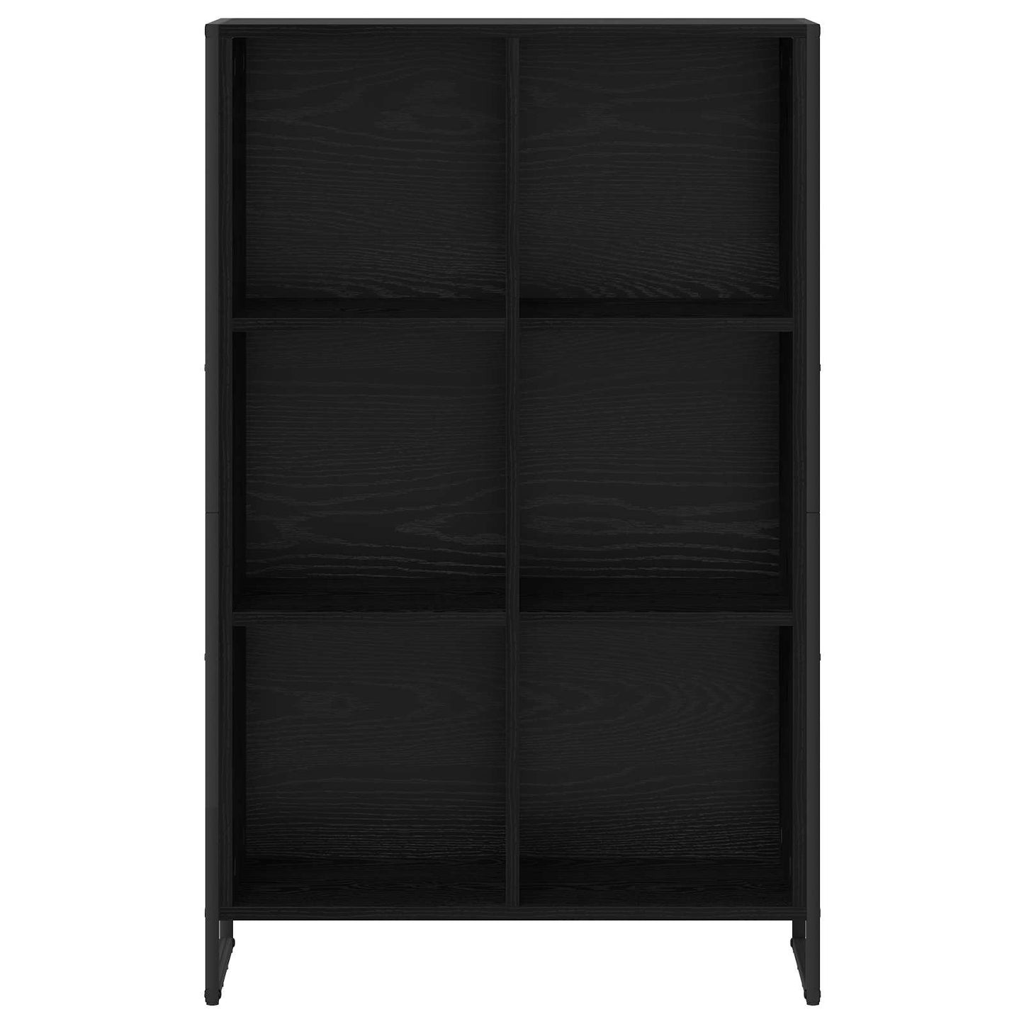 Armadio per Libri Rovere Nero 99.5 x 30 x 108.5 cm