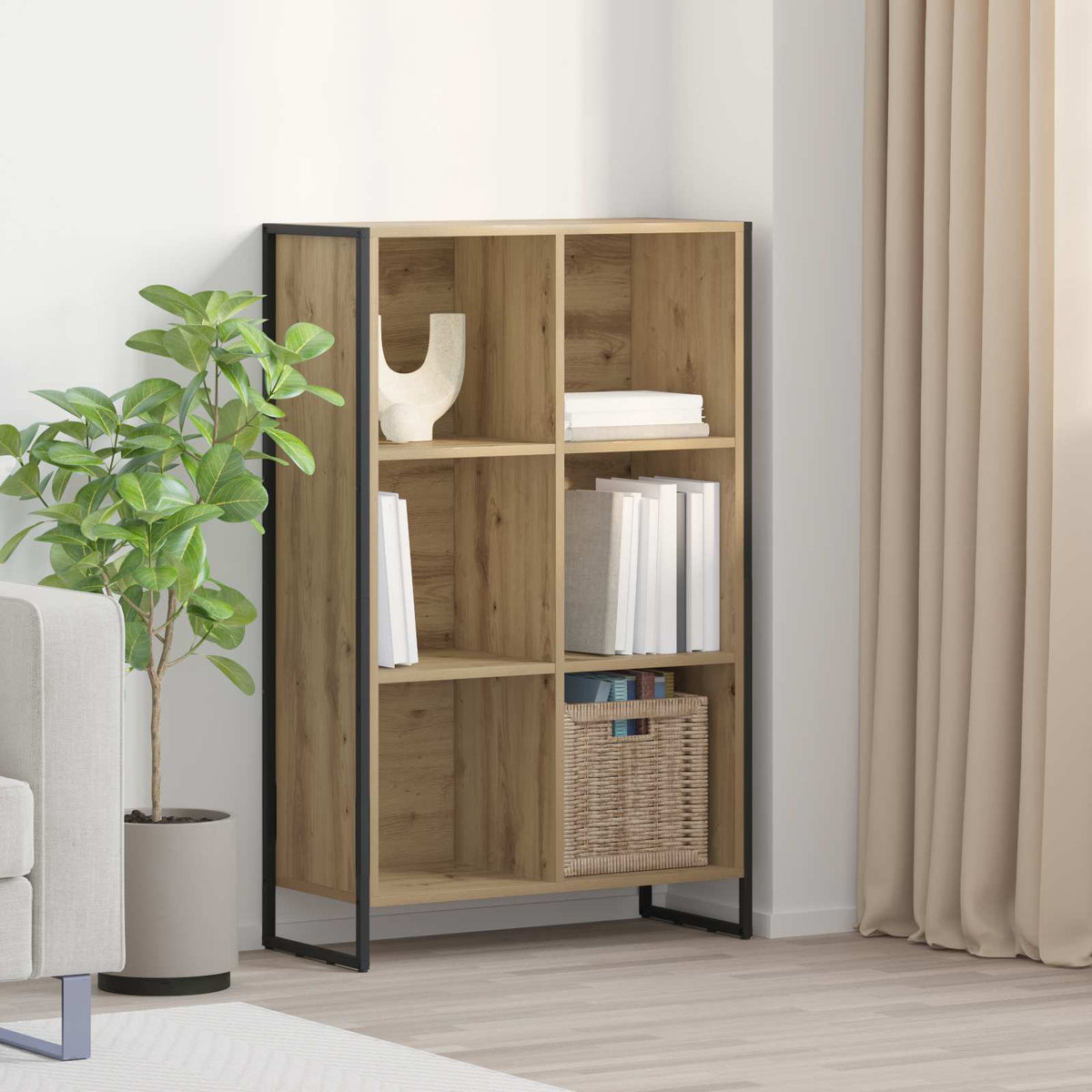 Armadio per Libri Rovere Artigianale 68 x 30 x 108 cm