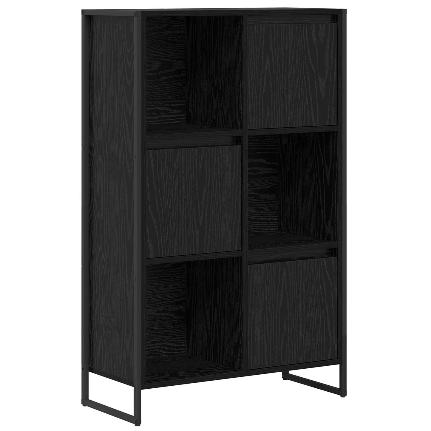 Armadio per Libri Rovere Nero 68 x 30 x 108.5 cm