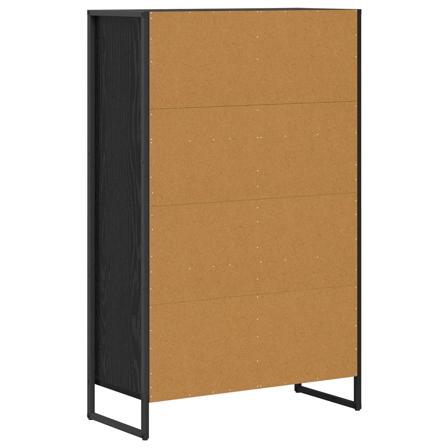 Armadio per Libri Rovere Nero 68 x 30 x 108.5 cm
