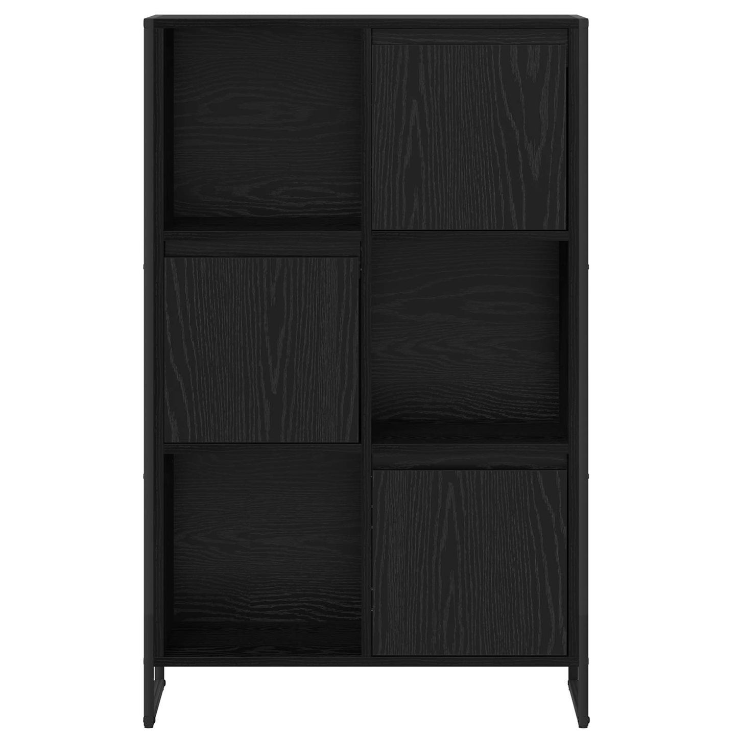 Armadio per Libri Rovere Nero 68 x 30 x 108.5 cm