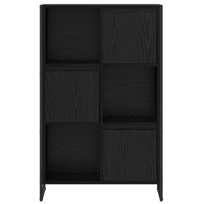 Armadio per Libri Rovere Nero 68 x 30 x 108.5 cm