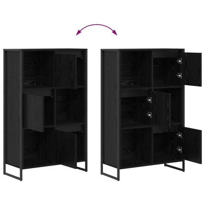 Armadio per Libri Rovere Nero 68 x 30 x 108.5 cm