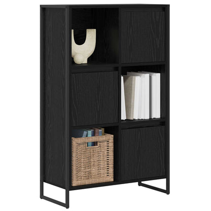 Armadio per Libri Rovere Nero 68 x 30 x 108.5 cm