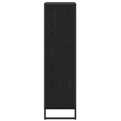 Armadio per Libri Rovere Nero 68 x 30 x 108.5 cm