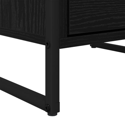Credenza Rovere Nero 42 x 36 x 75.5 cm Legno multistrato