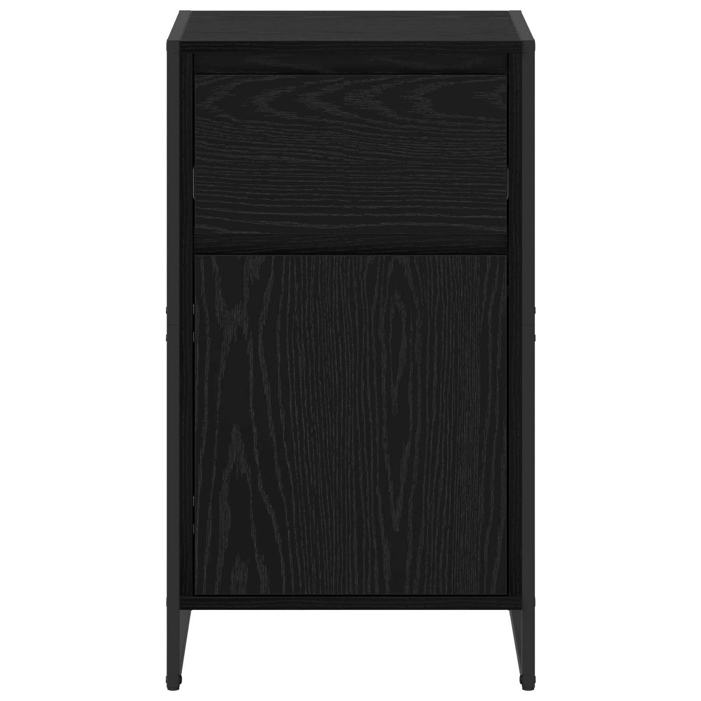 Credenza Rovere Nero 81 x 36 x 150.5 cm Legno multistrato