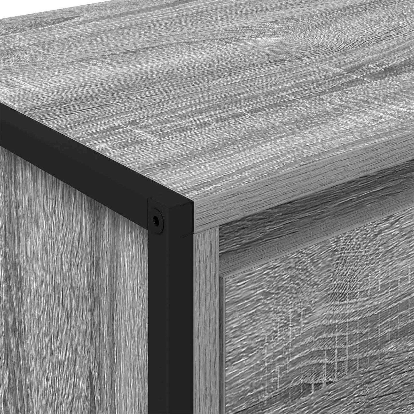 Credenza Grigio Sonoma 81 x 36 x 150.5 cm Legno multistrato