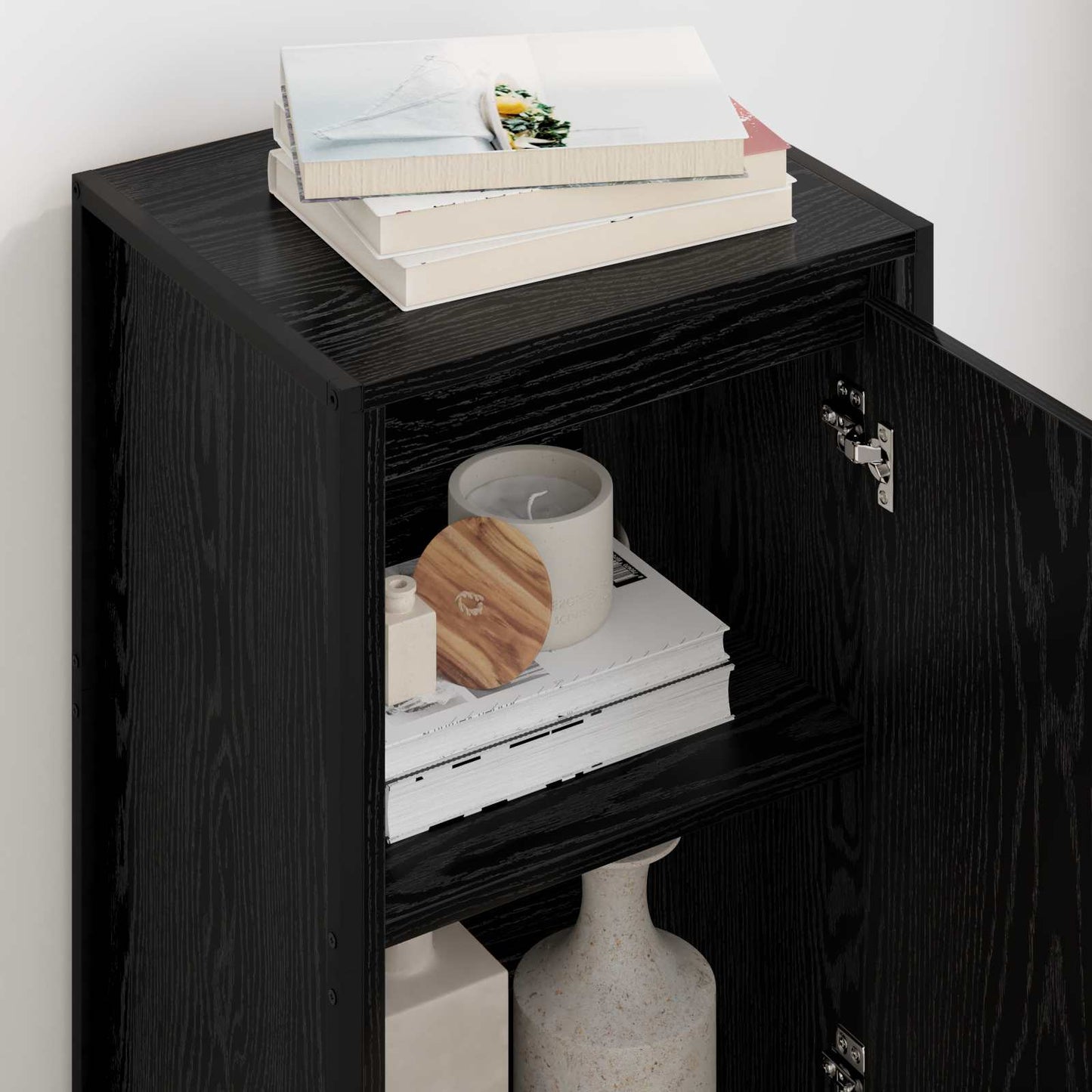 Credenza Rovere Nero 43 x 36 x 75,5 cm Legno multistrato