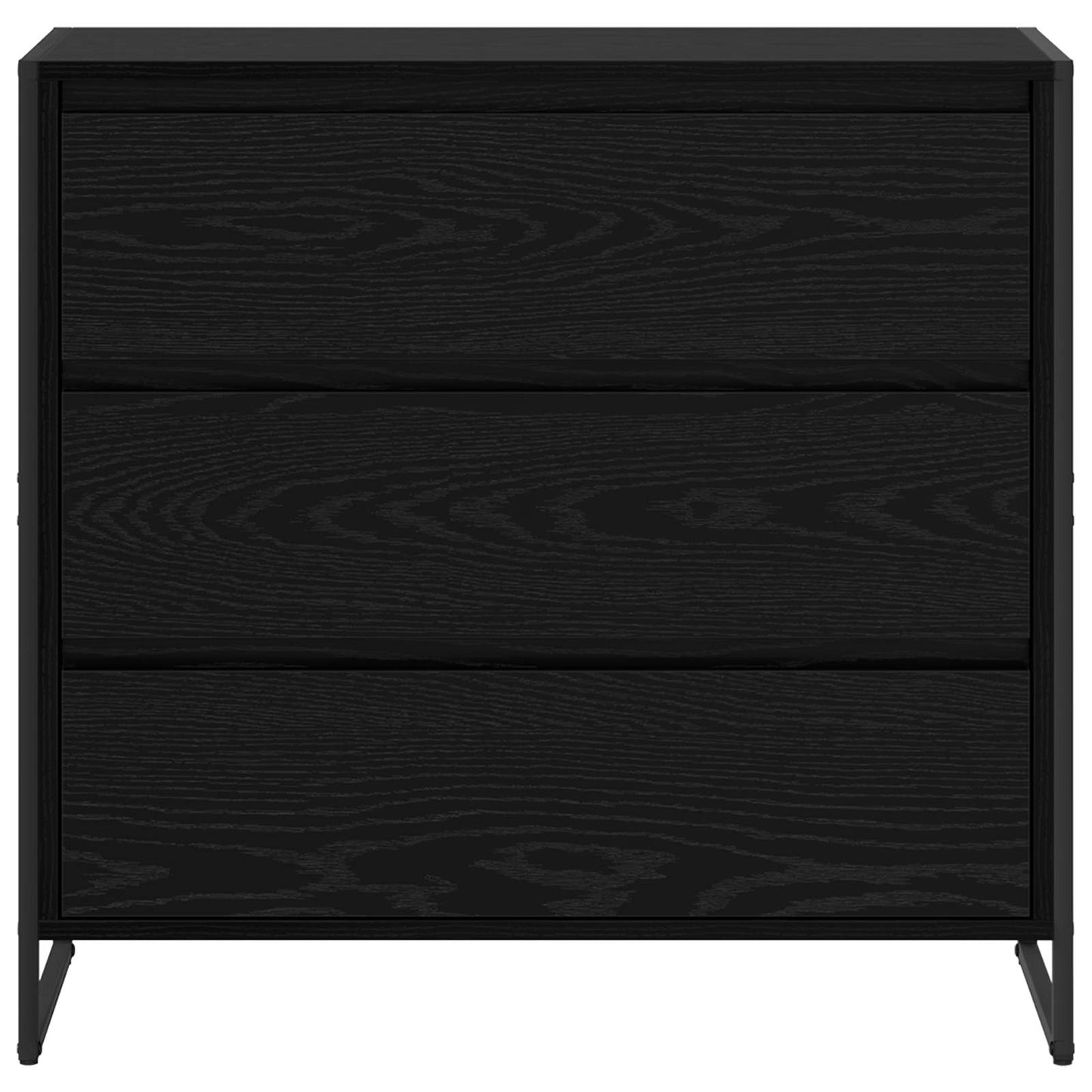 Credenza Rovere Nero 79 x 36 x 75.5 cm Legno multistrato
