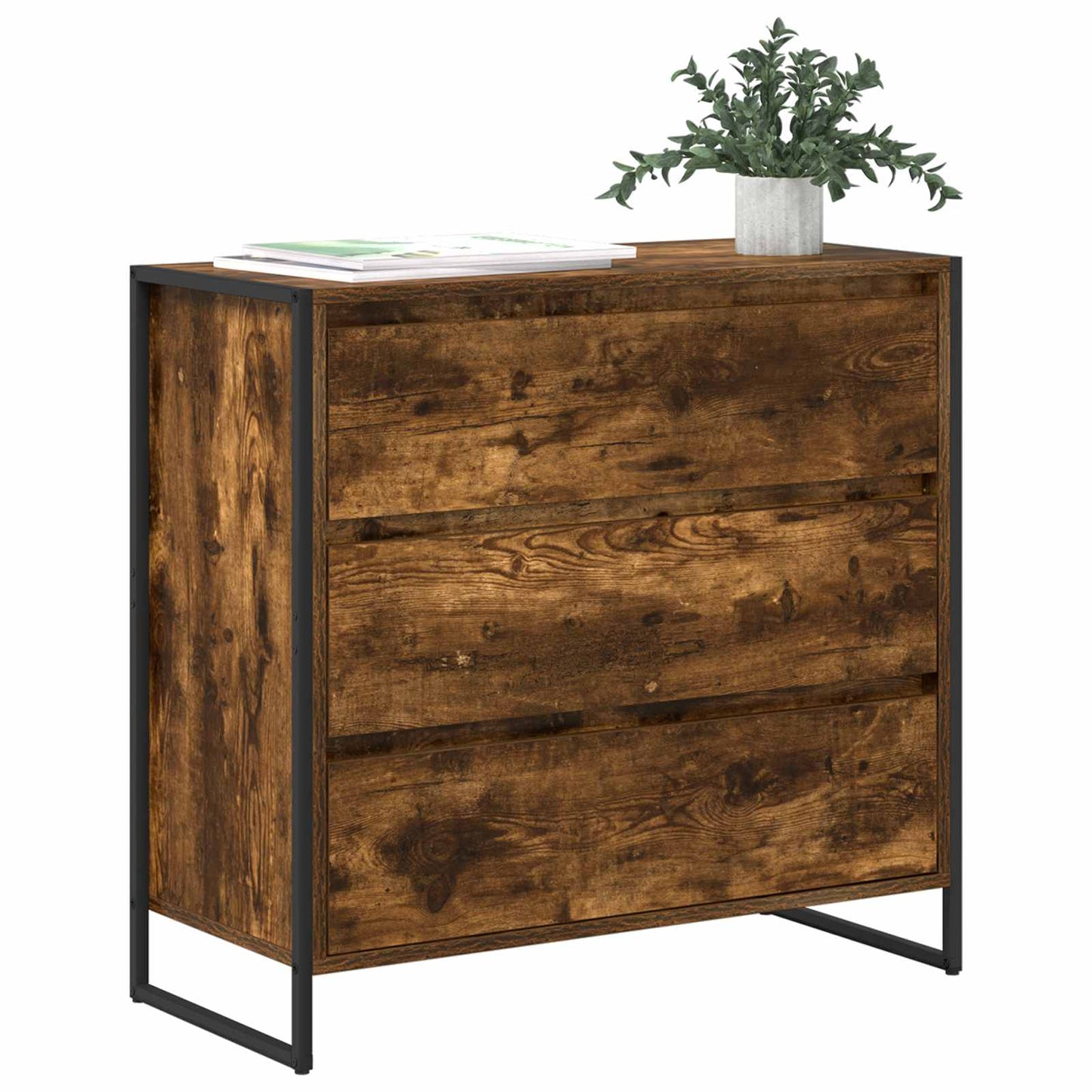 Credenza Quercia Fumosa 79 x 36 x 75.5 cm Legno multistrato