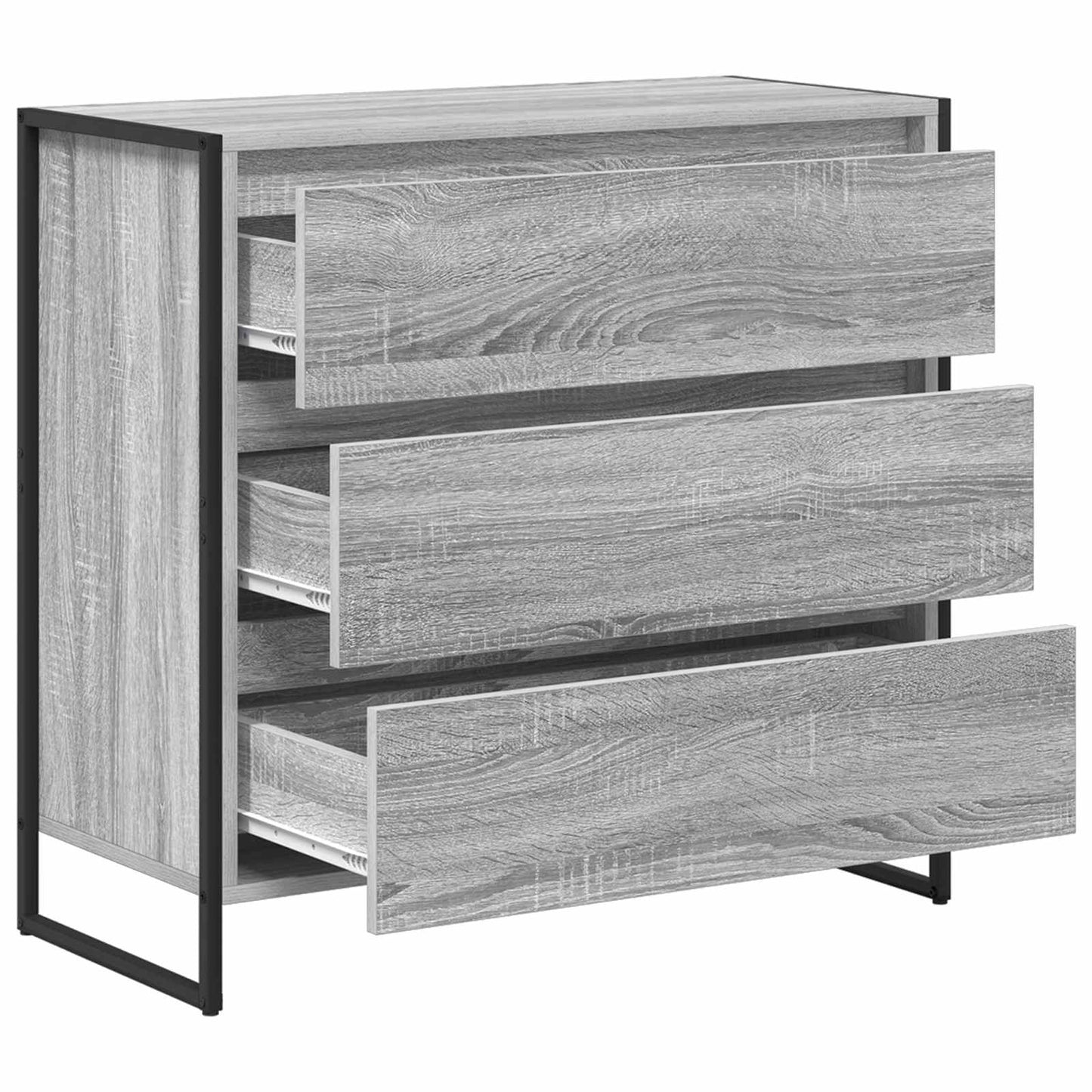 Credenza Grigio Sonoma 79 x 36 x 75.5 cm Legno multistrato