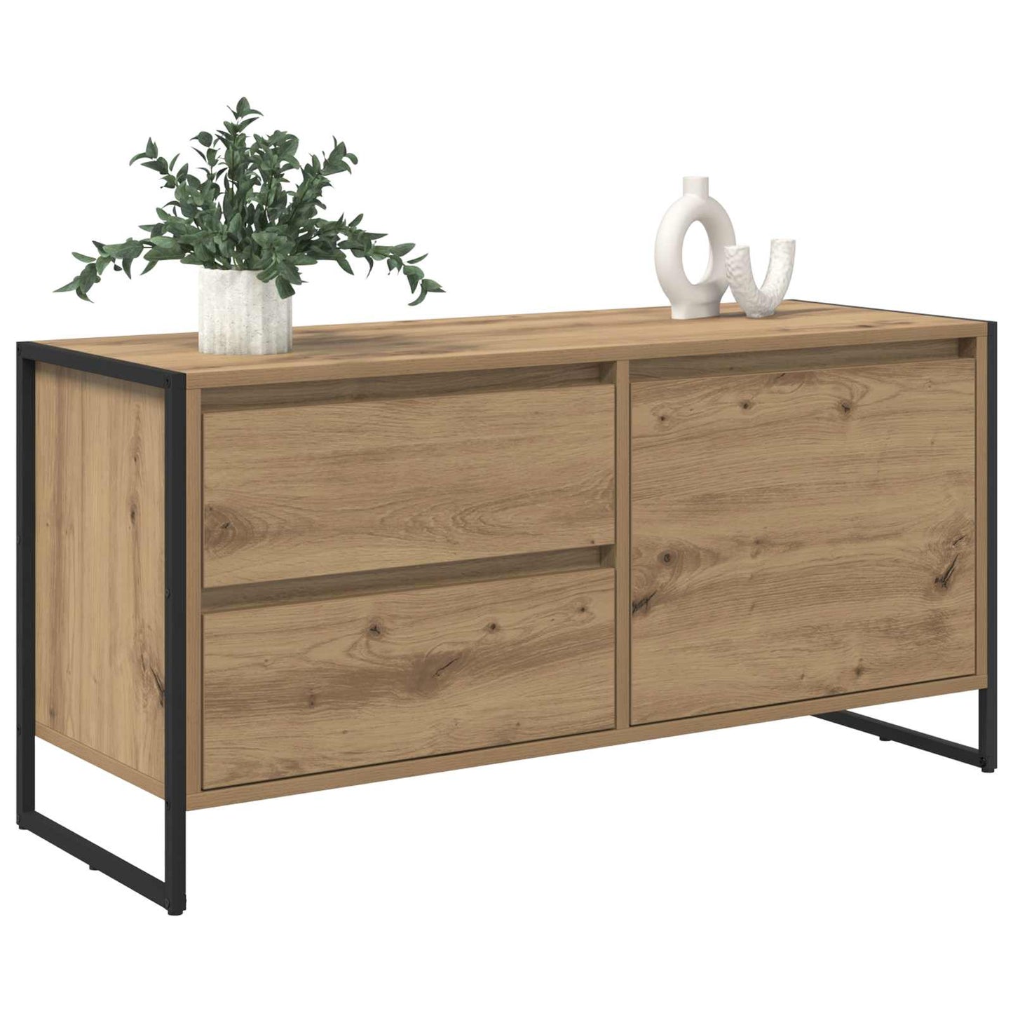 Mobile TV con cassetto Rovere Artigianale 100 x 36 x 49.5 cm