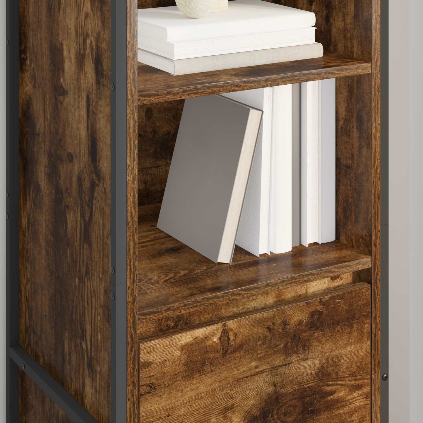 Armadio per Libri Quercia Fumosa 43 x 36 x 150.5 cm