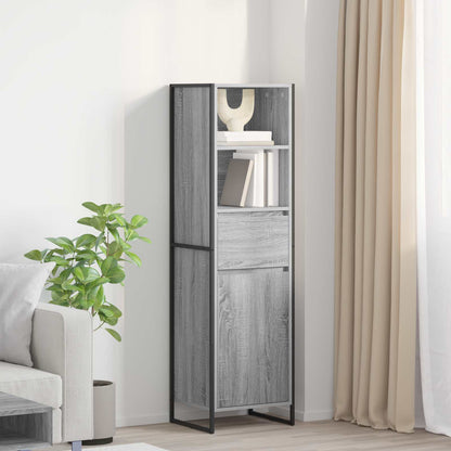 Armadio per Libri con cassetto Grigio Sonoma 43 x 36 x 150.5 cm