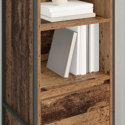 Armadio per Libri con cassetto Legno vecchio 43 x 36 x 150.5 cm