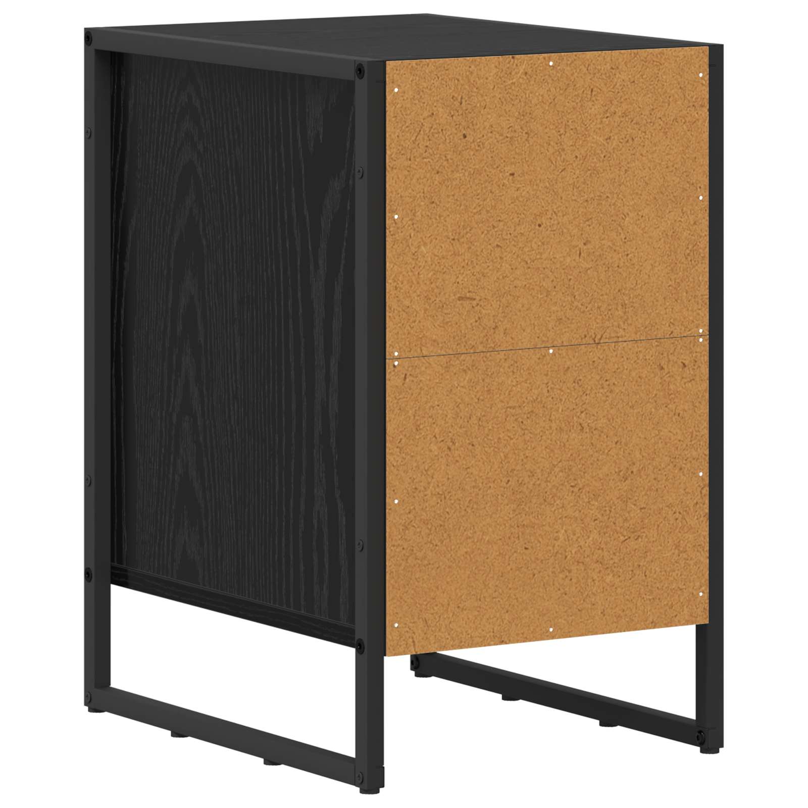 Comodino 2 pcs Rovere Nero 39.5 x 30 x 50 cm Legno multistrato | homemem39