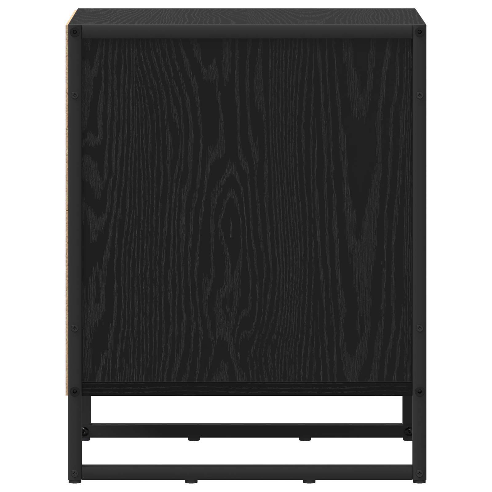 Comodino 2 pcs Rovere Nero 39.5 x 30 x 50 cm Legno multistrato | homemem39