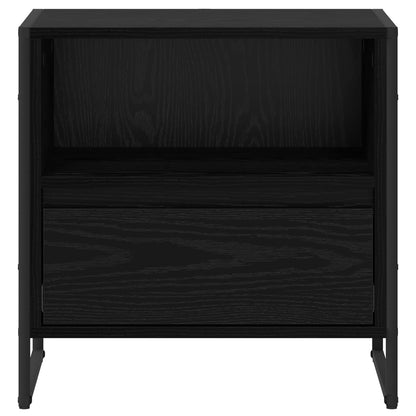 Comodino Rovere Nero 50 x 39,5 x 50 cm Legno multistrato | homemem39