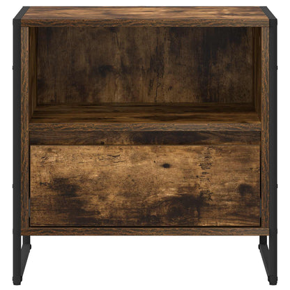 Comodino Quercia Fumosa 50 x 39,5 x 50 cm Legno ingegnerizzato
