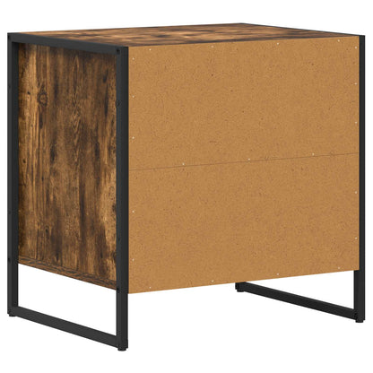 Comodino con cassetto 2 pcs Quercia Fumosa 50 x 39,5 x 50 cm | homemem39