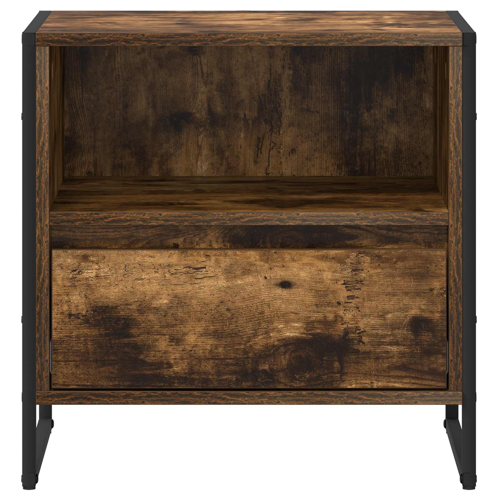 Comodino con cassetto 2 pcs Quercia Fumosa 50 x 39,5 x 50 cm | homemem39