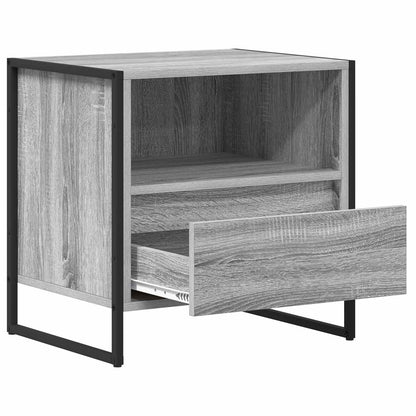 Comodino con cassetto 2 pcs Grigio Sonoma 50 x 39,5 x 50 cm