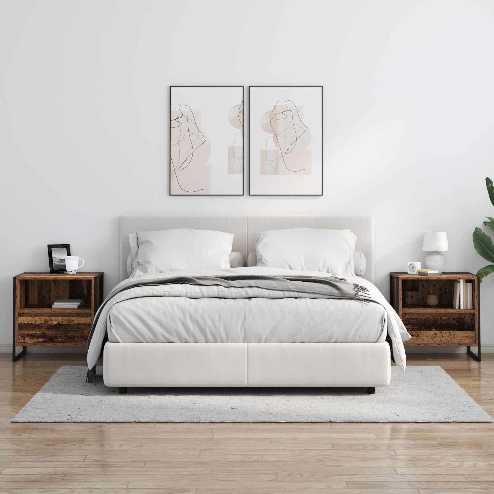 Comodino Legno vecchio 50 x 39,5 x 50 cm Legno multistrato | homemem39