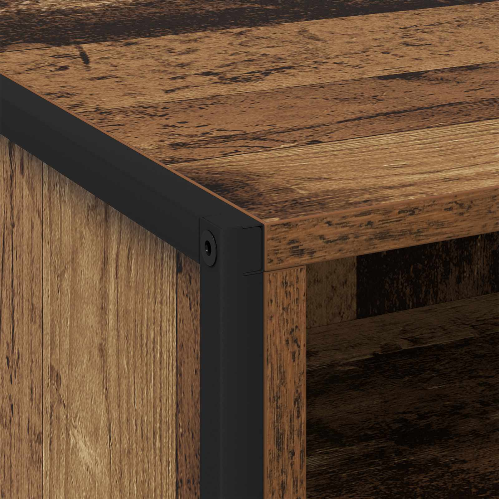 Comodino con cassetto 2 pcs Legno vecchio 50 x 39,5 x 50 cm | homemem39
