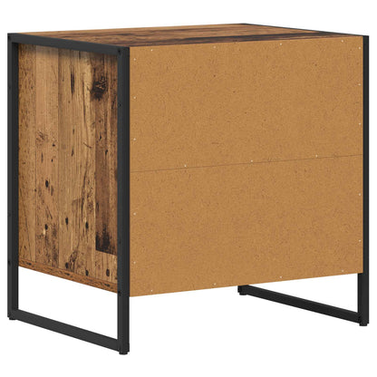 Comodino con cassetto 2 pcs Legno vecchio 50 x 39,5 x 50 cm