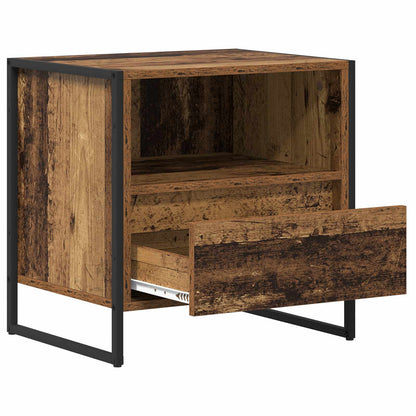 Comodino con cassetto 2 pcs Legno vecchio 50 x 39,5 x 50 cm
