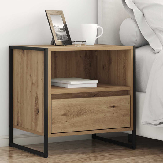 Comodino Rovere Artigianale 50 x 39,5 x 50 cm Legno multistrato