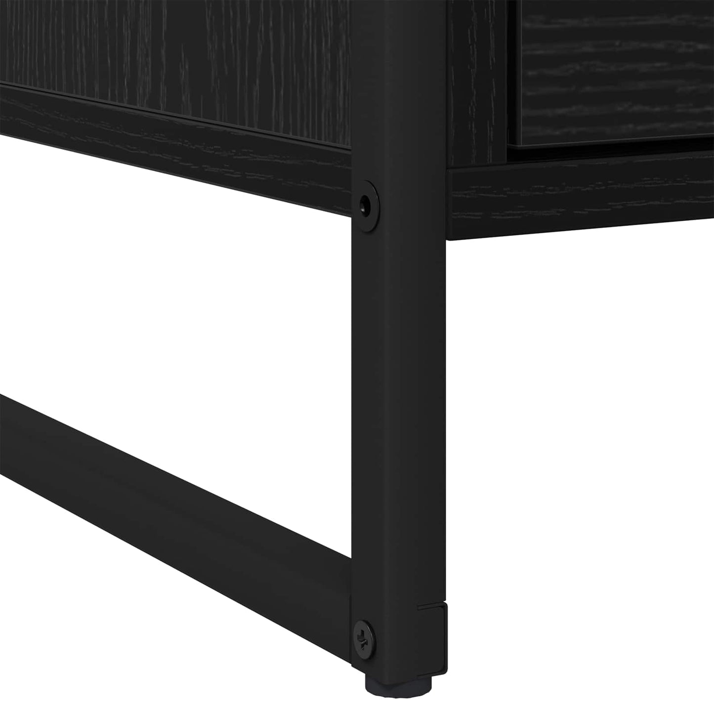Comodino 2 pcs Rovere Nero 50 x 39.5 x 50 cm Legno multistrato | homemem39