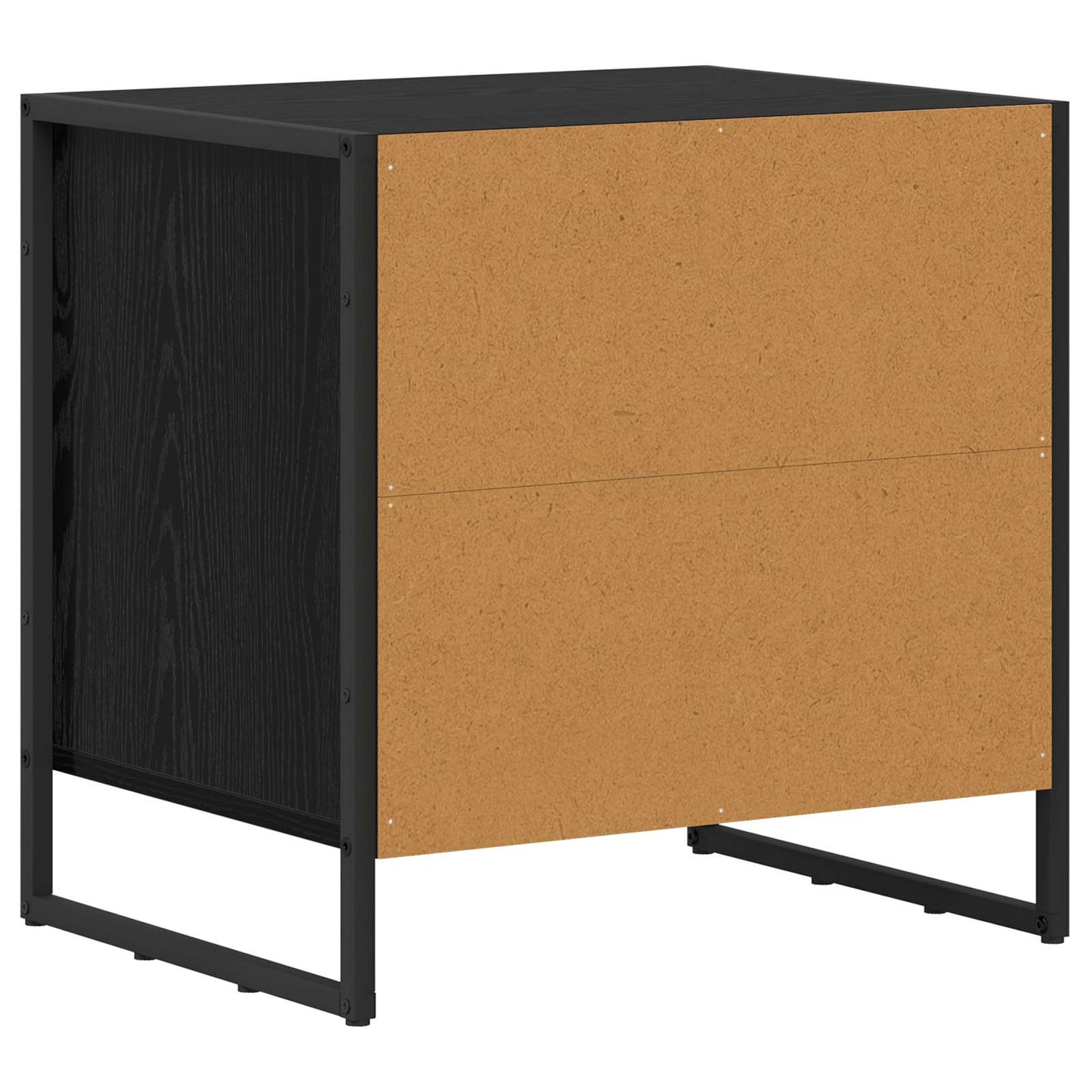 Comodino 2 pcs Rovere Nero 50 x 39.5 x 50 cm Legno multistrato | homemem39