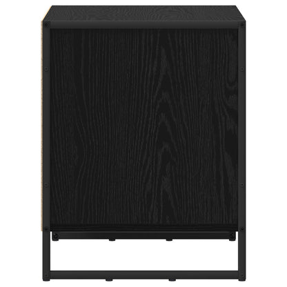 Comodino 2 pcs Rovere Nero 50 x 39.5 x 50 cm Legno multistrato | homemem39