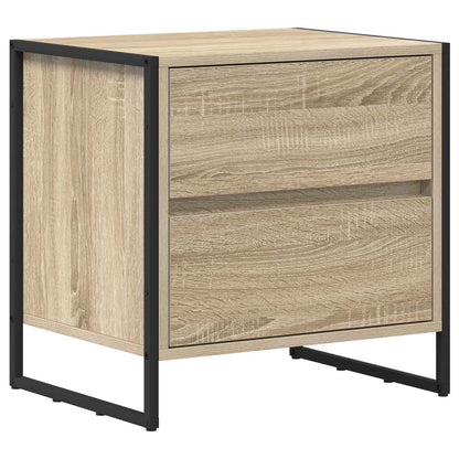 Comodino 2 pcs Sonoma 50 x 39.5 x 50 cm Legno multistrato