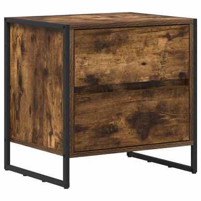 Comodino Quercia Fumosa 50 x 39.5 x 50 cm Legno multistrato