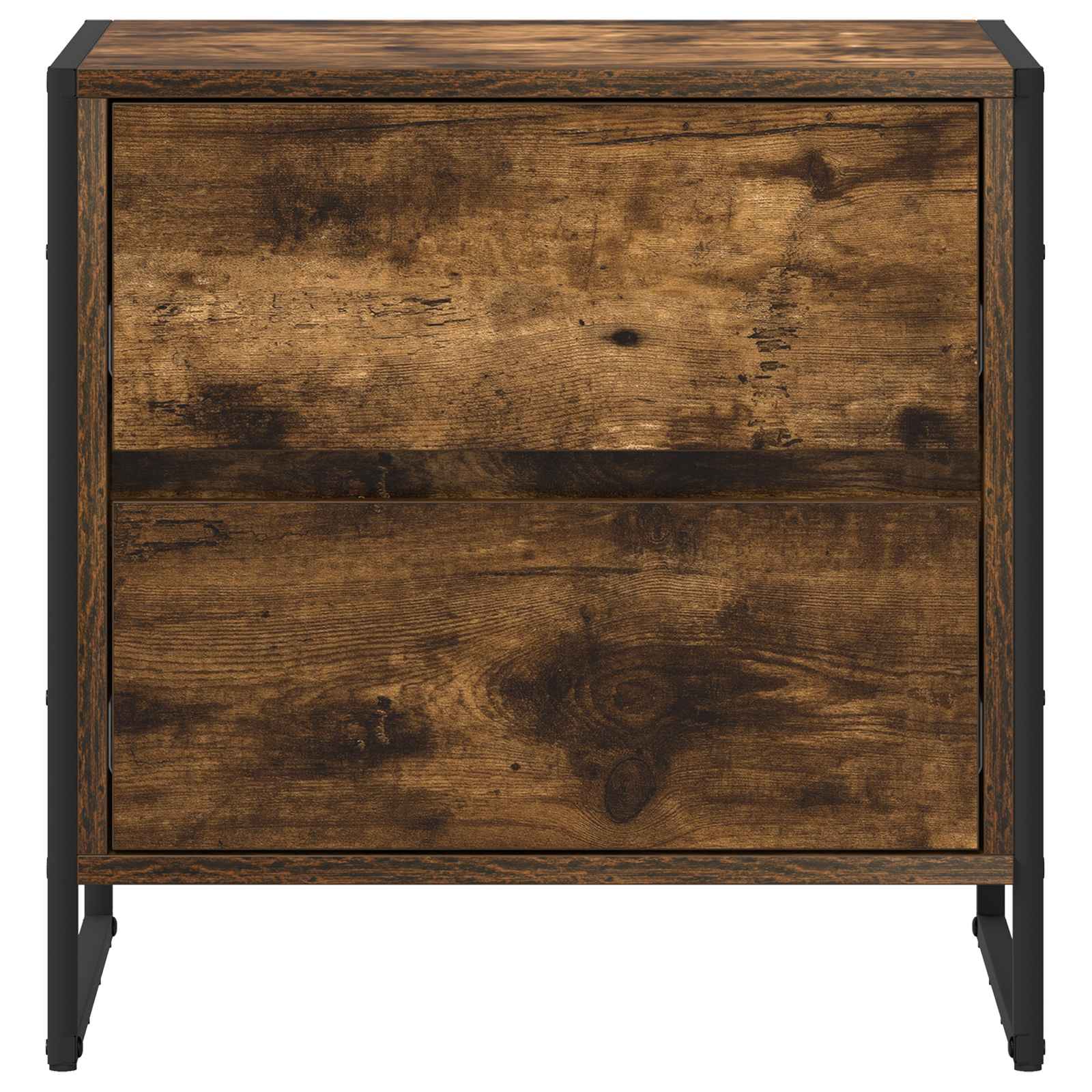 Comodino Quercia Fumosa 50 x 39.5 x 50 cm Legno multistrato | homemem39