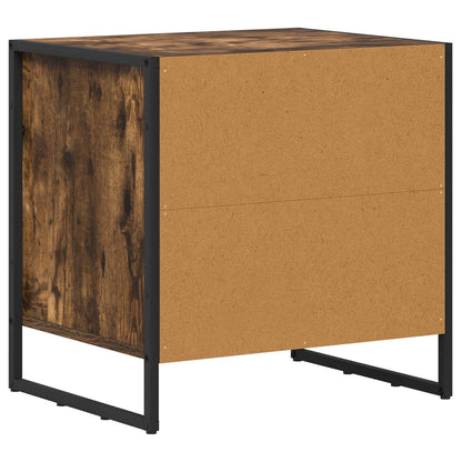 Comodino con cassetto 2 pcs Quercia Fumosa 50 x 39.5 x 50 cm