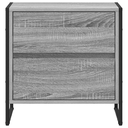 Comodino Grigio Sonoma 50 x 39.5 x 50 cm Legno multistrato