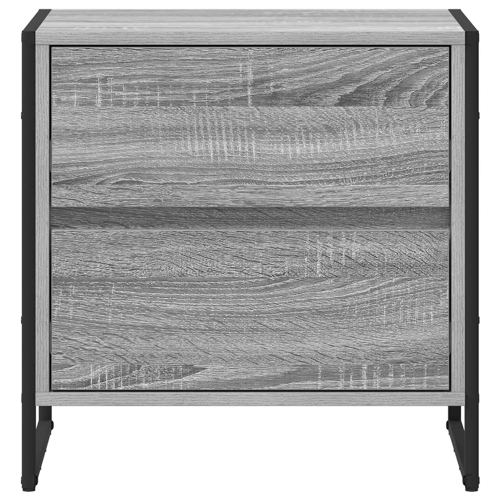 Comodino con cassetto 2 pcs Grigio Sonoma 50 x 39.5 x 50 cm | homemem39