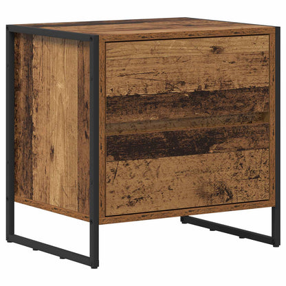 Comodino con cassetto 2 pcs Legno vecchio 50 x 39.5 x 50 cm