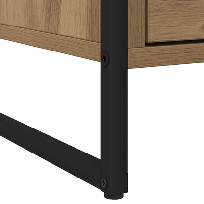 Comodino Rovere Artigianale 50 x 39.5 x 50 cm Legno multistrato
