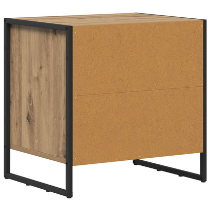 Comodino Rovere Artigianale 50 x 39.5 x 50 cm Legno multistrato | homemem39