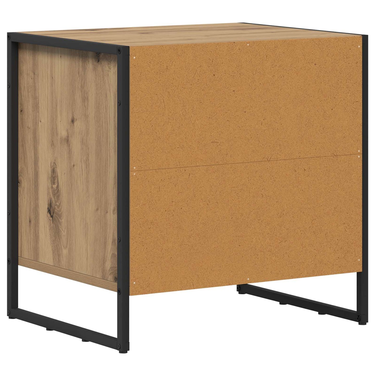 Comodino Rovere Artigianale 50 x 39.5 x 50 cm Legno multistrato