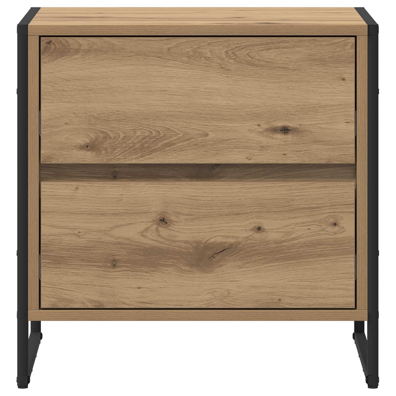 Comodino Rovere Artigianale 50 x 39.5 x 50 cm Legno multistrato | homemem39