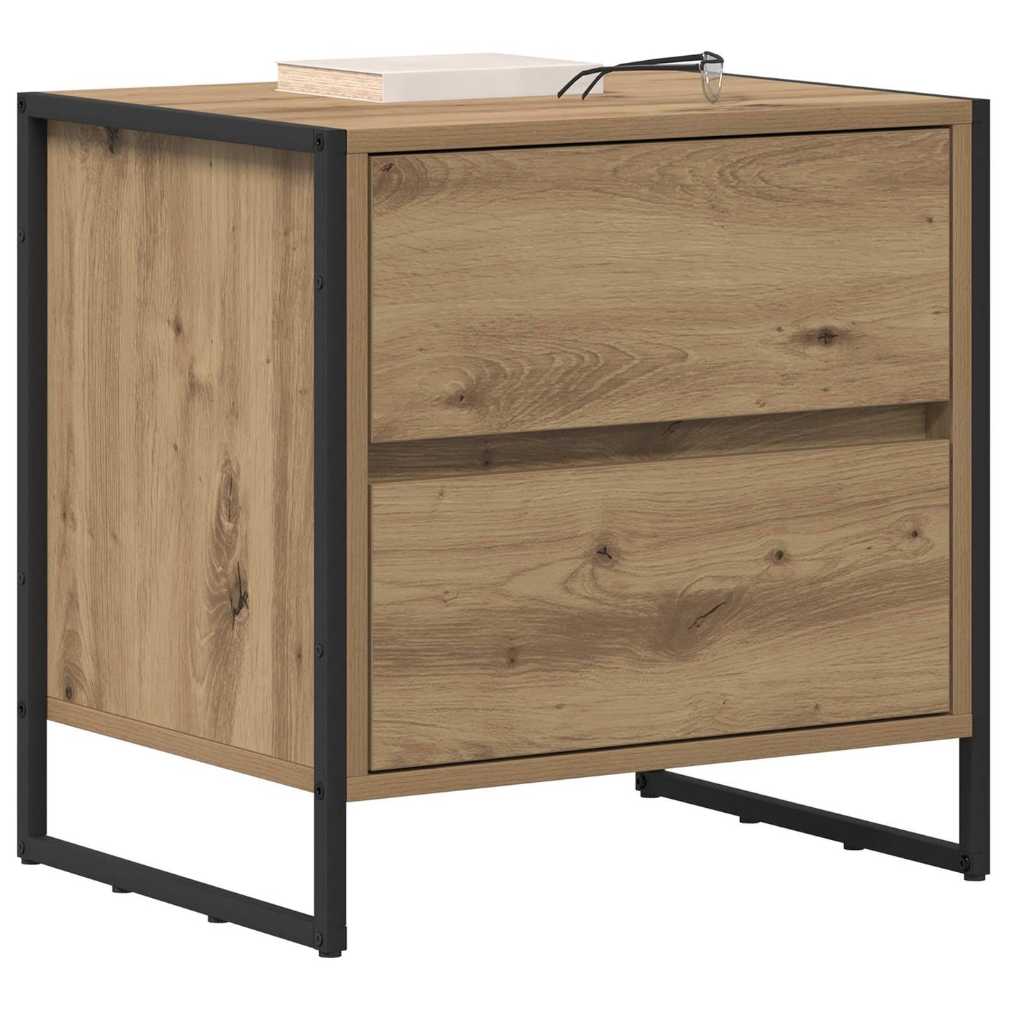 Comodino 2 pcs Rovere Artigianale 50 x 39.5 x 50 cm